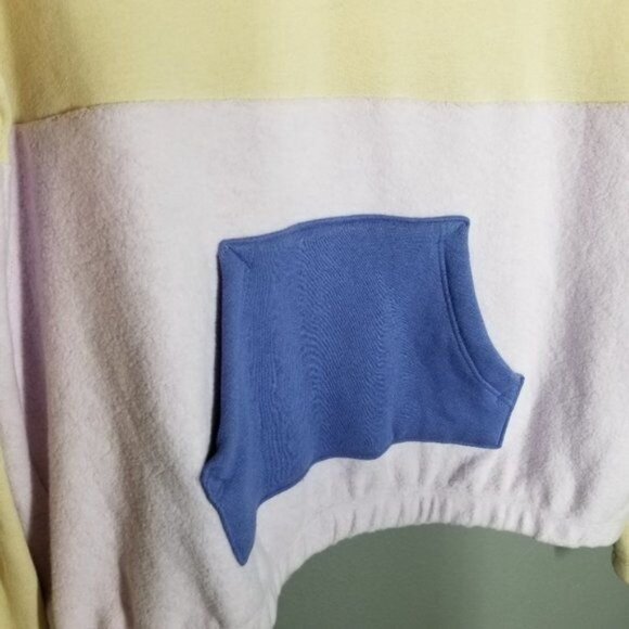 Wildfox Lea Colorblock zipper sweatshirt Women's Size medium Super cozy Great Sp - Picture 7 of 8